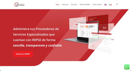 A screenshot of https://vendorlegal.mx/