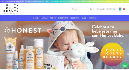 A screenshot of https://www.multycultybeauty.com/