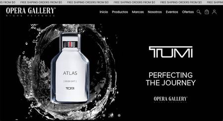 A screenshot of https://www.operagallery.com.mx/