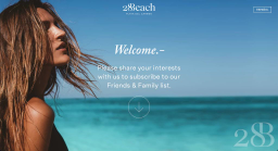 A screenshot of https://www.28beach.com/
