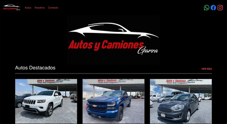 A screenshot of https://www.autosycamionesgarza.com/