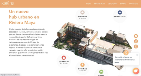 A screenshot of https://www.kalena.mx/
